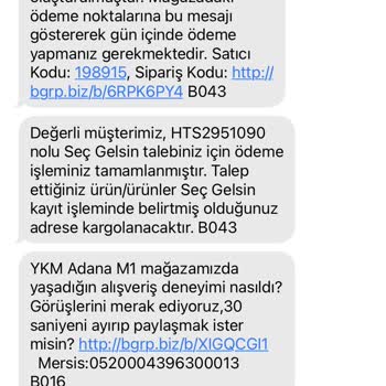 Boyner Seç Gelsin Siparişi