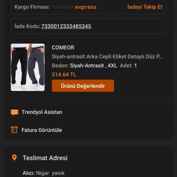Trendyol 2li Eşofman Takımının Kaybolma Durumu