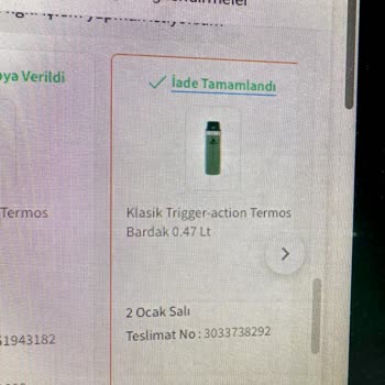 Trendyol 'un Stanley Thermos 'ta Garanti Problemi