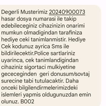 Vatan Bilgisayar Ve Gulf Sigorta Ortaklaşa Mağduriyeti