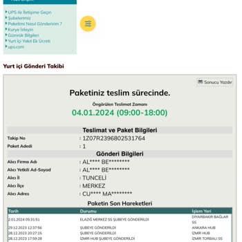 UPS Türkiye Yok Böyle Sorumsuzluk
