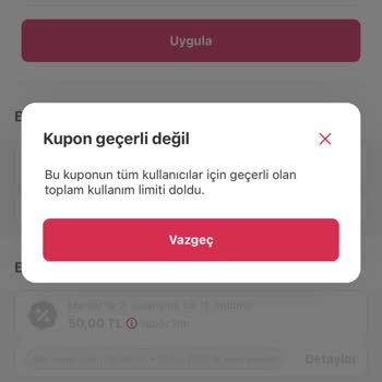 Yemeksepeti Club Puan Kullanımının Çalışmaması