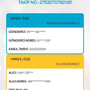 PTT Kargo Elazığ PTT D. T. M Kargo Teslimatındaki Gecikmeler