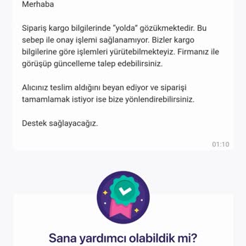 PTT Kargo Ulaşan Kargom Teslim Edildi Demiyor
