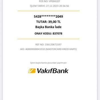 SüpürgeMarket Eksik İade Ödemesi