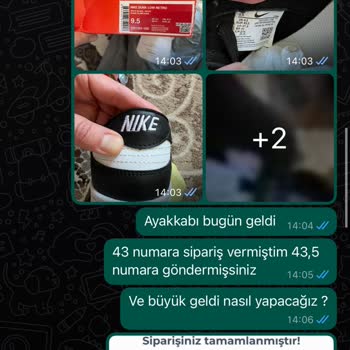 Sneakersonline.tr Yanlış Satış Sonrası Müşteriye Destek Olmuyor