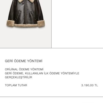 Zara İade Ücretimi Yatır