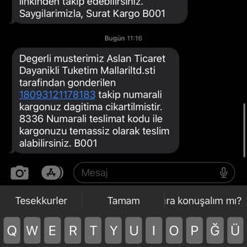 Sürat Kargo Kargolarımı Hiçbir Şekilde Teslim Etmiyor