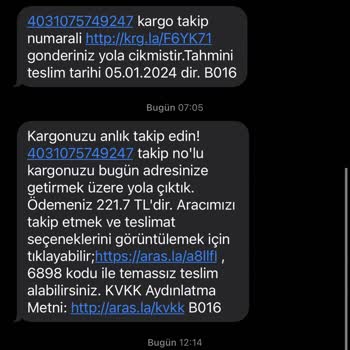 Aras Kargo Fazla Ücret Talebi
