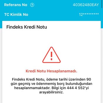 Findeks Kredi Notu Güncellenme Sorunu