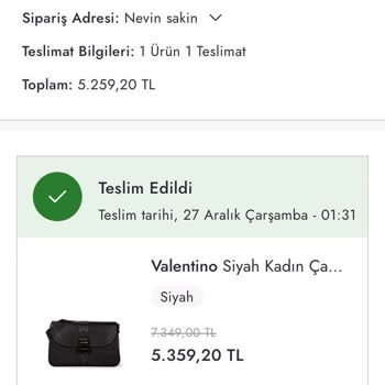 Boyner İnternet Alışverişinde Eksik Ürün