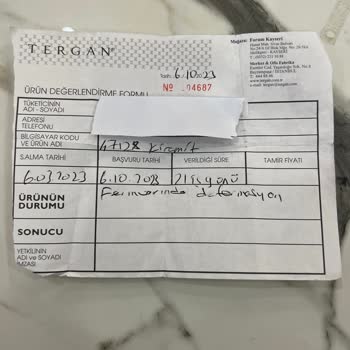 Tergan Valiz Fermuarı Hayal Kırıklığı!