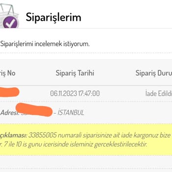 Sefamerve Aylardır İade Yatırmıyor