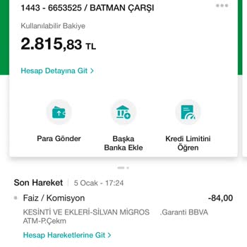 Garanti BBVA Garanti ATM Si Garanti Hesabından Para Çekince Para Kesiyor