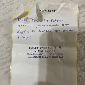 Trendyol Ve Teknik Ser. Ouno Ücretini Aldığı Halde Sorunumu Çözemiyor.