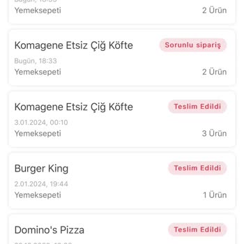 Yemeksepeti Sorunlu Sipariş Sorunu