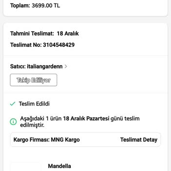 Trendyol Üzerinden Verdiğim Sipariş Gelmedi