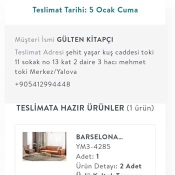 Vivense Ürün Teslim Edilmiyor