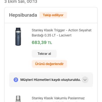 Hepsiburada 4 Aydır Termosumu Yollamadı