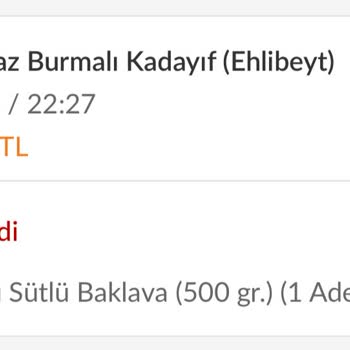 Trendyol Yemek Hem Parayı Aldı Hem Ürünü Getirmedi