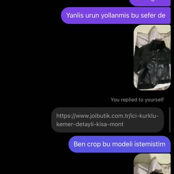 Joi Butik İade Kabul Etmedi Ve Yanlış Ürün Yollayıp Beni Engelledi