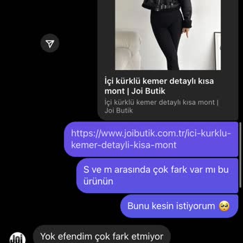 Joi Butik İade Kabul Etmedi Ve Yanlış Ürün Yollayıp Beni Engelledi