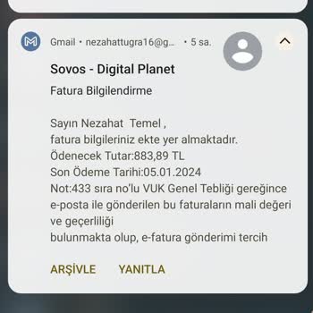 Digital Planet Haksız Fatura Kesintisi Şikayeti