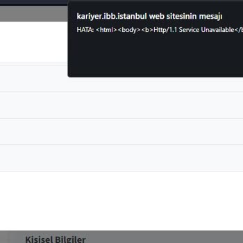 İBB Kariyer Giriş Hatası