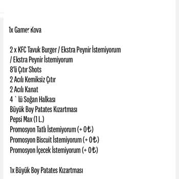 KFC Siparişi Eksik Getirdi Ve Muhatap Bulamıyorum