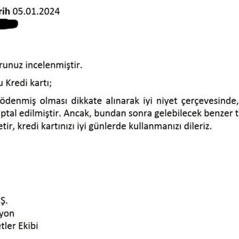 YKB Dan Talep Ettiğim Hakkımı Azar İşiterek Alıyorum.
