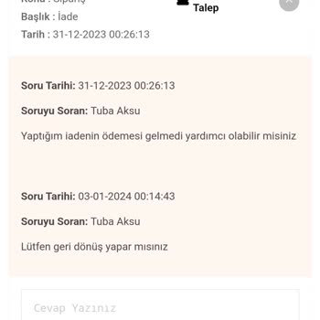 FTZ Women Para İadesi Yapmıyor