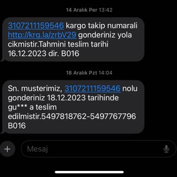Aras Kargo Kargo Hizmetinde Yaşanan Sorun Ve Müşteri Mağduriyeti