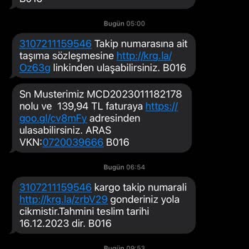 Aras Kargo Kargo Hizmetinde Yaşanan Sorun Ve Müşteri Mağduriyeti
