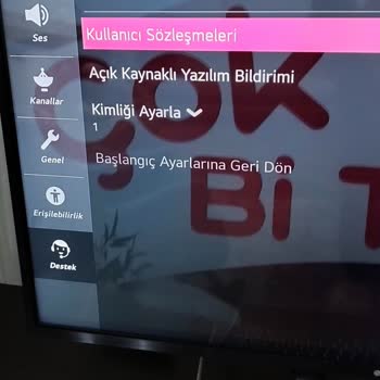 LG Ağ Ve TV Ayarlarını Yapamıyorum