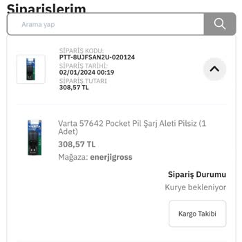 İptal Edilmeyen Ve Gönderilmeyen Sipariş (enerjigross)