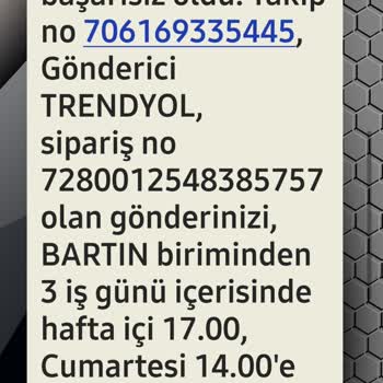 Bartın MNG Kargo'dan Şikayetçiyim