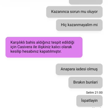 Casivera Ödeme Yapmıyor. Kesinlikle