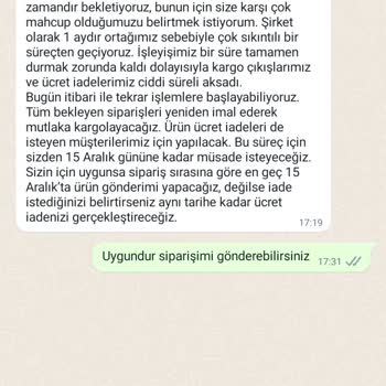 Nare Giyim Hem Ürünü Göndermedi Hem De Para İadesi Yapmıyor