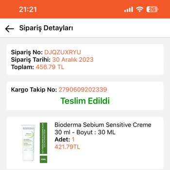 Turuncu Kasa Eksik Ürün