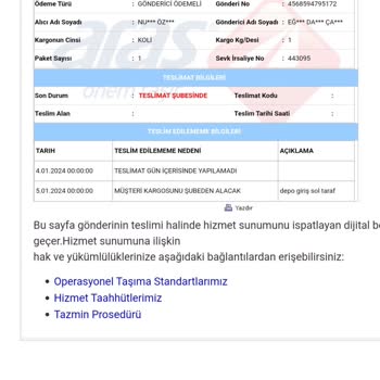 Aras Kargo Kargoları Şubeden Mi Dağıtıyor...