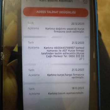 Ziraat Bankası Kargo Teslim Etmeme Sorununuz