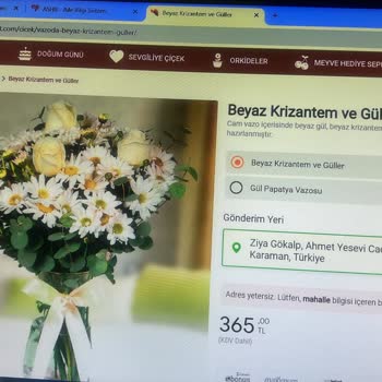 Cicekmarket.com Görselle Alakasız Ürün Gönderiyor