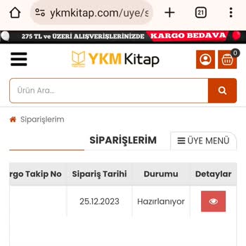 Ykmkitap Siparişimi Göndermiyor