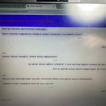 Atasun Optik Ürünlerimin İade Olmasını İstiyorum