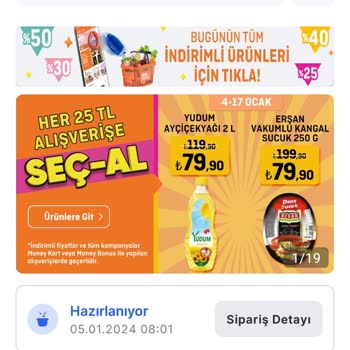 Migros Sanal Mağazada İndirim Sorunu