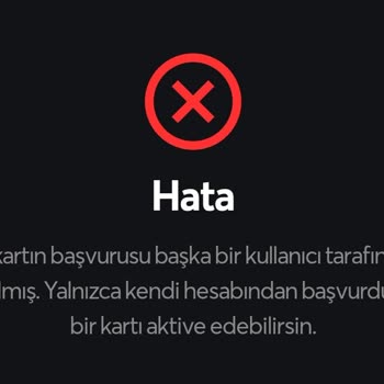 Papara Başka Kullanıcı Tarafından Başvurulmuştur Hatası