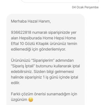 Hepsiburada Siparişimi Zorla İptal Ettiriyor!