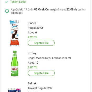 Trendyol Market Yanlış Sipariş Teslimi