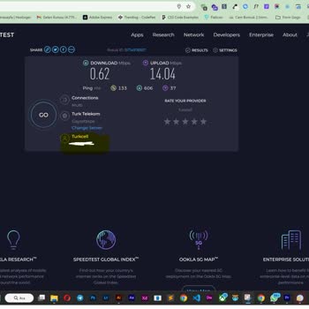Turkcell Superbox Hızı 0.60mbs, Afrika 'daki Sağlayıcılardan Kötü :d