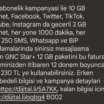 Turkcell 14 GB Paketi 12 GB Olarak Tanımladı